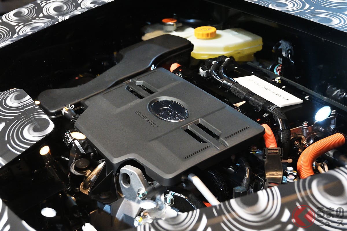 スバルはトヨタのハイブリッド技術を活かした新たな「水平対向エンジン」をお披露目した