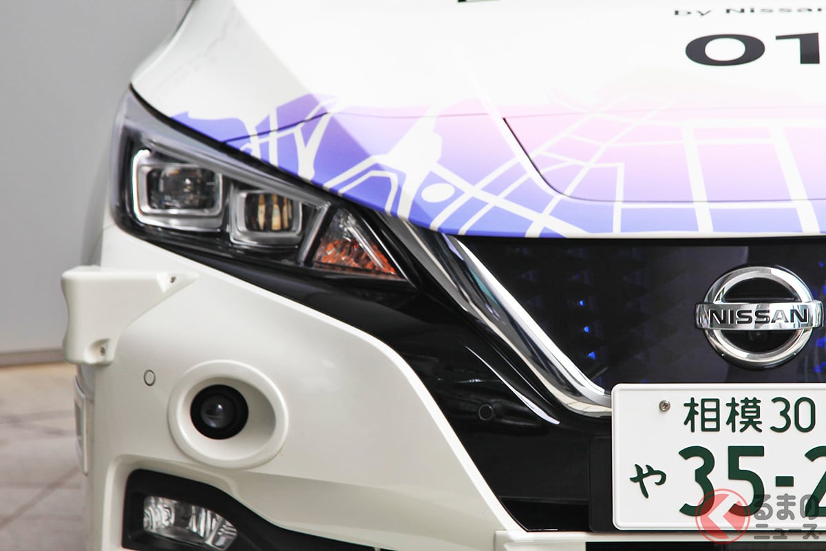 日産「リーフ」ベースの自動運転モビリティ実験車両