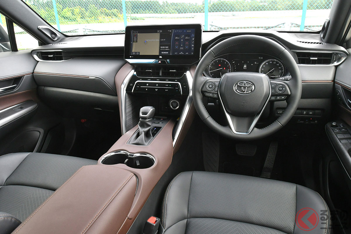 ハリアーのプレミアムな内装