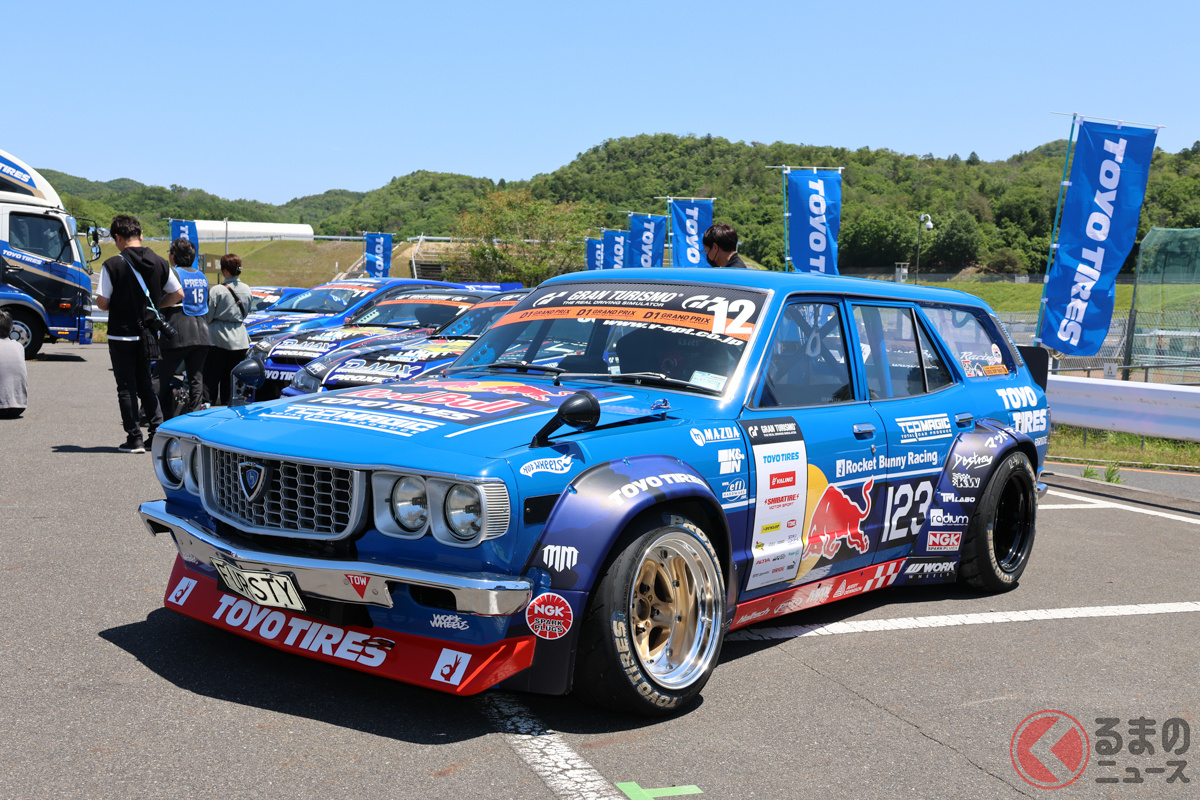 マイケル・ウィデット選手のマツダ RX-3