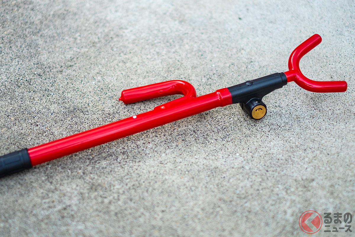 昨今はハンドルロックをつけていて盗まれる例が多発