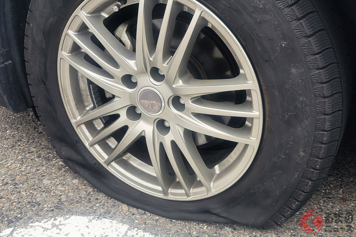 タイヤの空気圧チェックは重要! 放置するとパンクやバーストの危険も