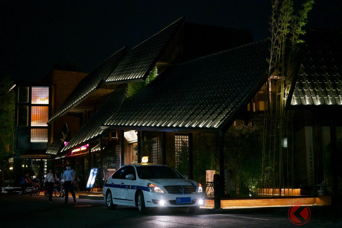 北京の街中に溶け込む日本の個人タクシー(画像提供:Wilhelm Fang)