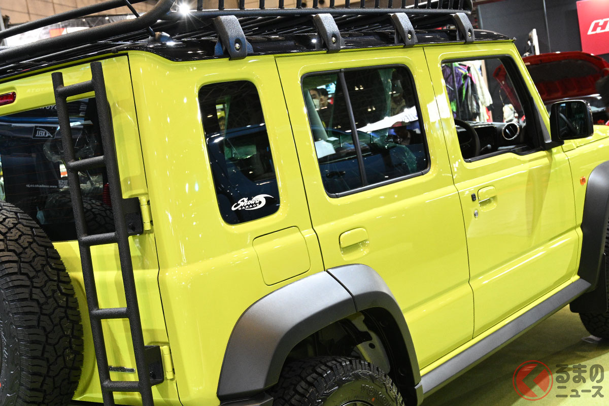 日本で初公開されたスズキ新型「ジムニー5ドア」