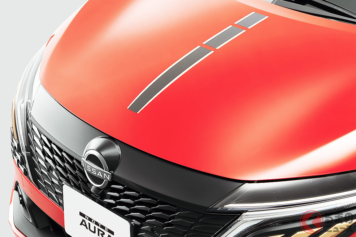 鮮烈レッドがカッコイイ! 日産 新型「ノートオーラ」90周年記念車「90th Anniversary」