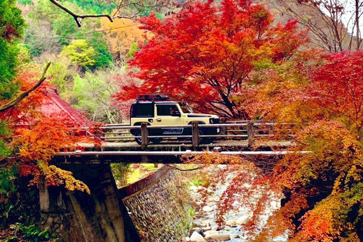 春夏秋冬を自分好みのジムニーで巡るのはクルマ好きとしては憧れる(画像提供:ジン@JING_jimny_JB64)