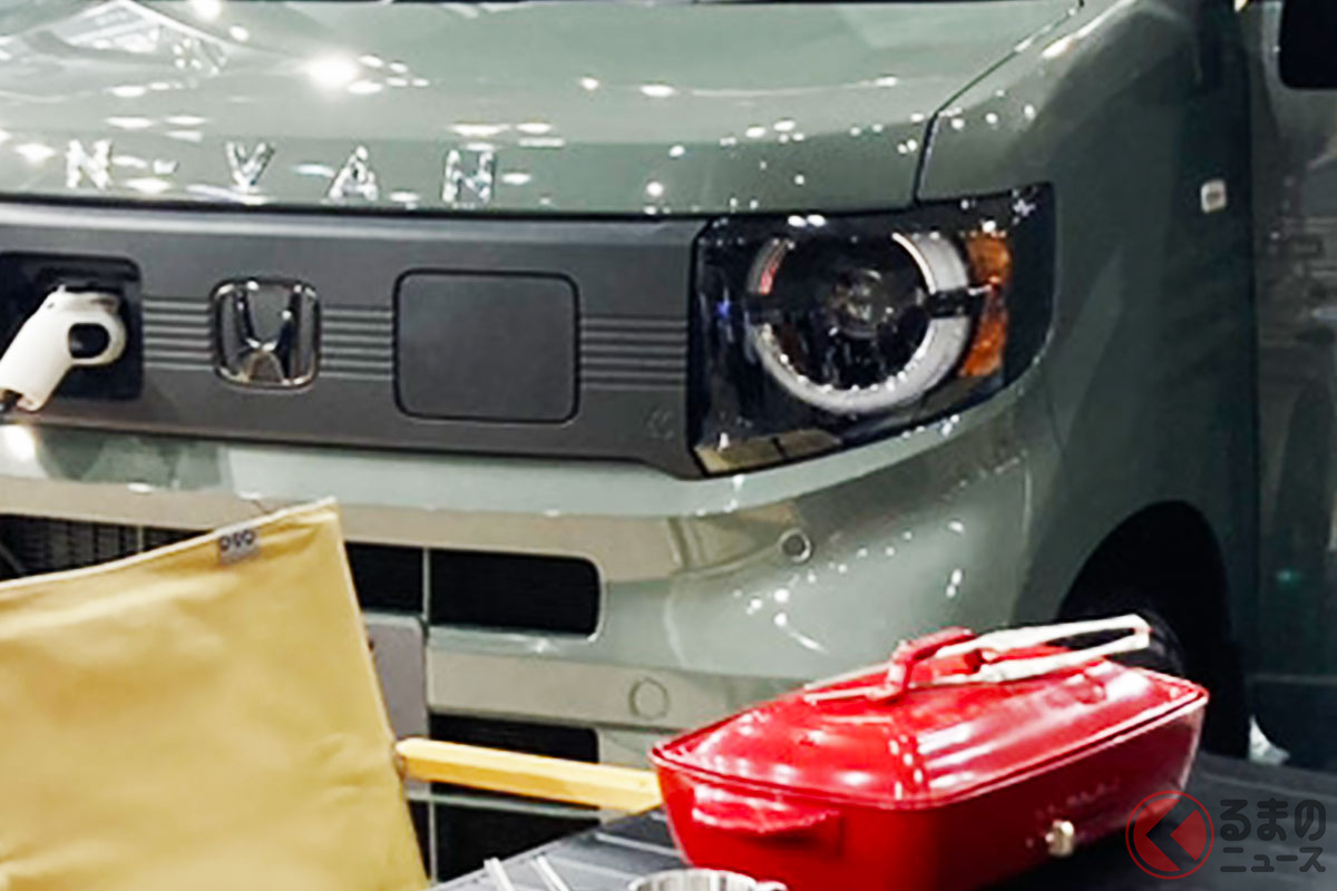 アウトドアシーンでも大活躍! ホンダ「N-VAN e:」の新たな「ワーケーション仕様」を実車初公開!