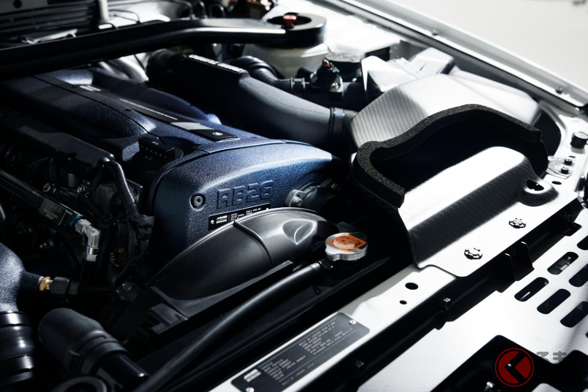 究極のRB26と称されるMine'sのエンジンを搭載(画像提供:Built By Legends)