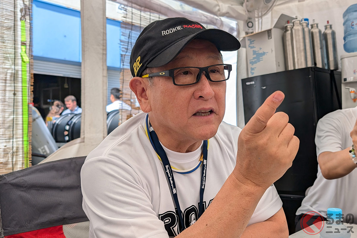 パレードランについて語る豊田章男会長(モリゾウ)