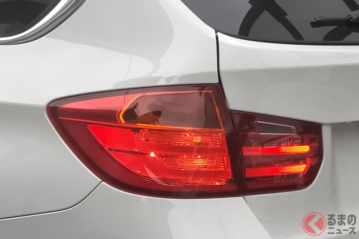 テールランプの不点灯は即違反になる?