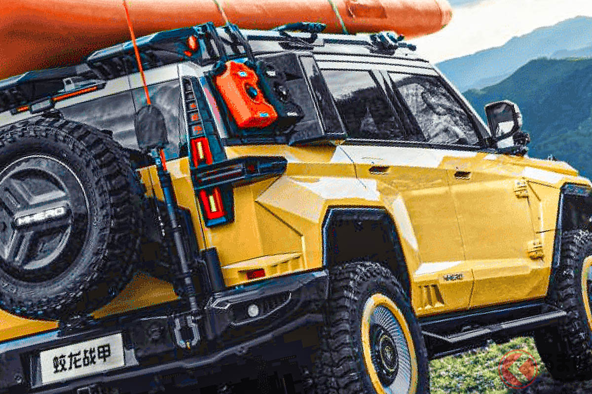 顔がスゴイ! 東風汽車 新型「猛士917 蛟龍戦甲」