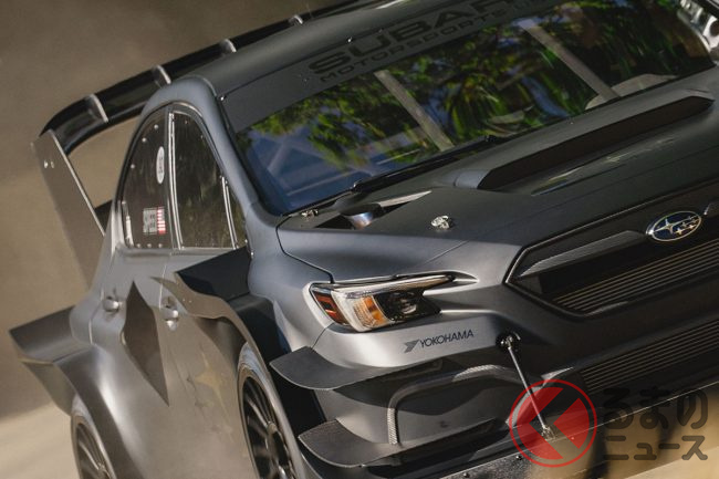 スバル新型「4ドアセダン」初公開！ 漆黒の最速マシン「プロジェクト
