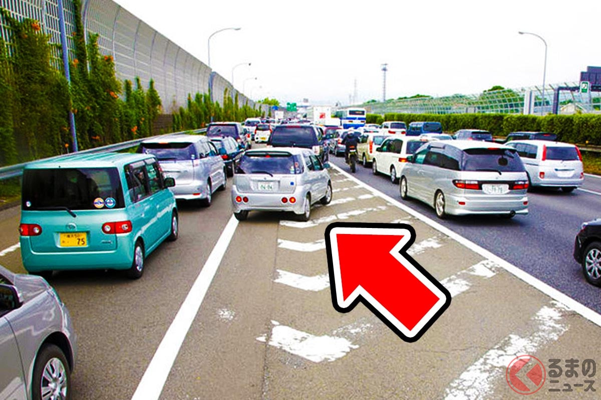 加速車線の先まで行かず「好きなタイミング」で合流すると、渋滞の悪化を招きます!