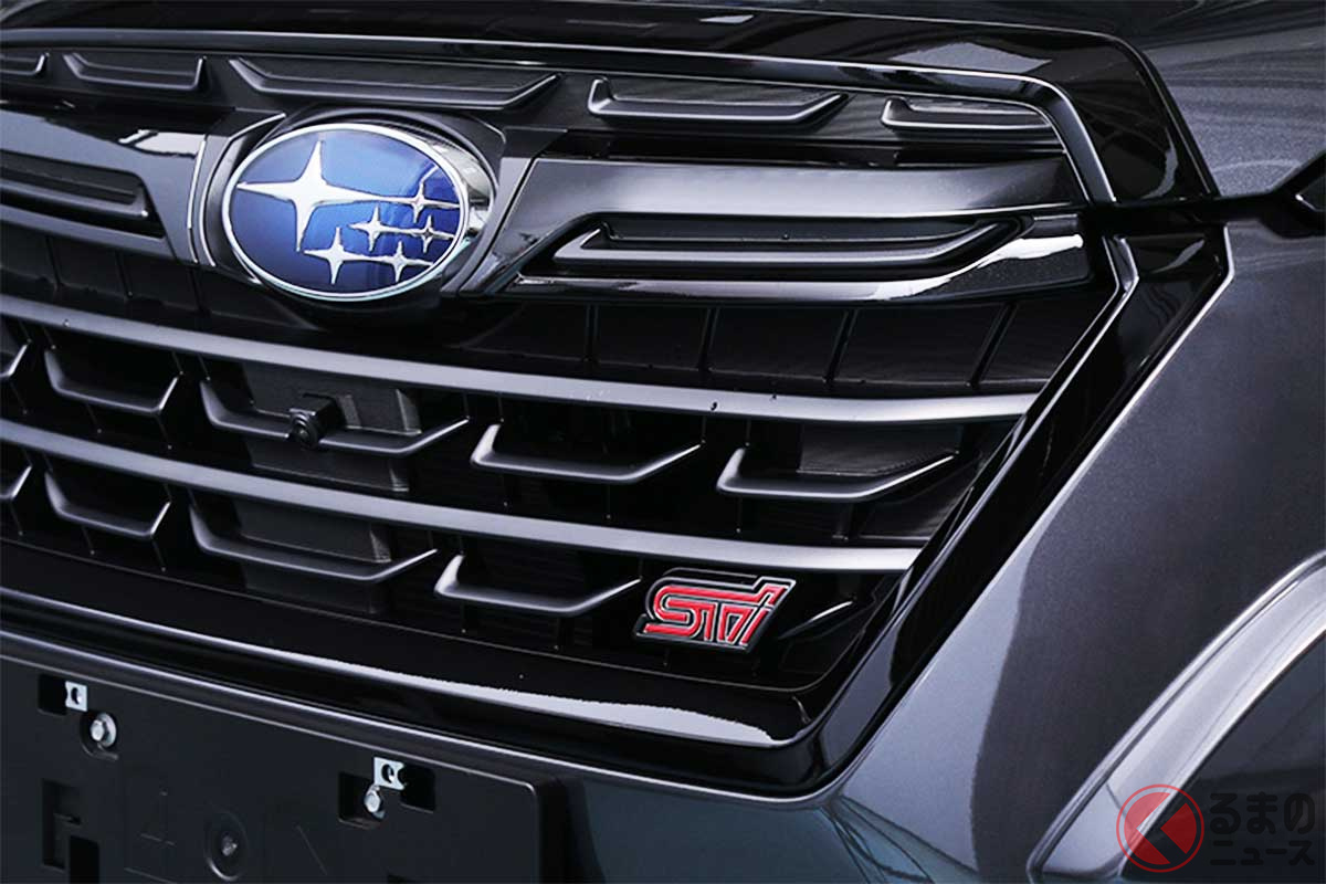 「黒いSTIパーツ」で精悍さもアップ!