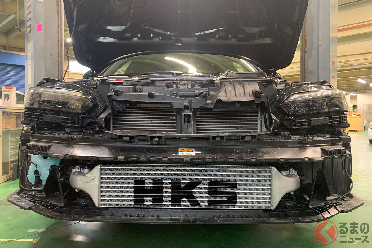 HKS R Type INTERCOOLER KIT FL5 FULLを装着したホンダ「シビックタイプR（FL5）」