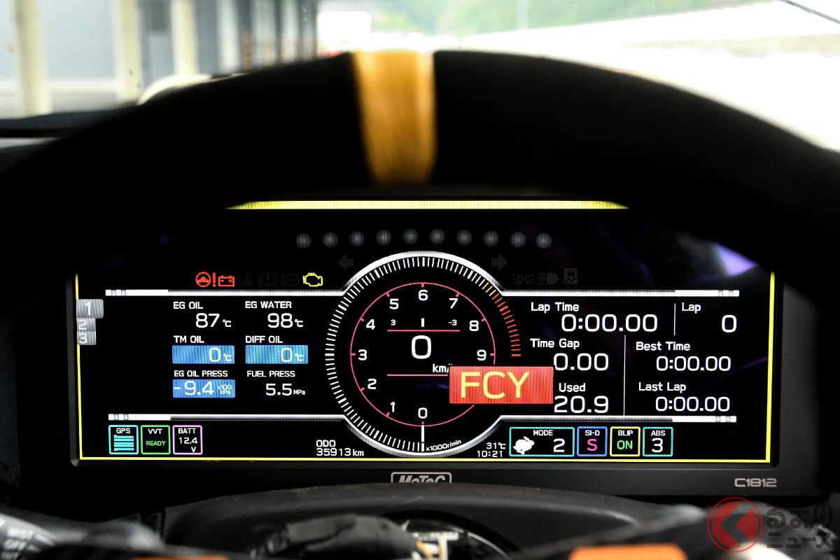 アイサイトを活用した「FCY(フルコースイエロー)時前車追従」を搭載