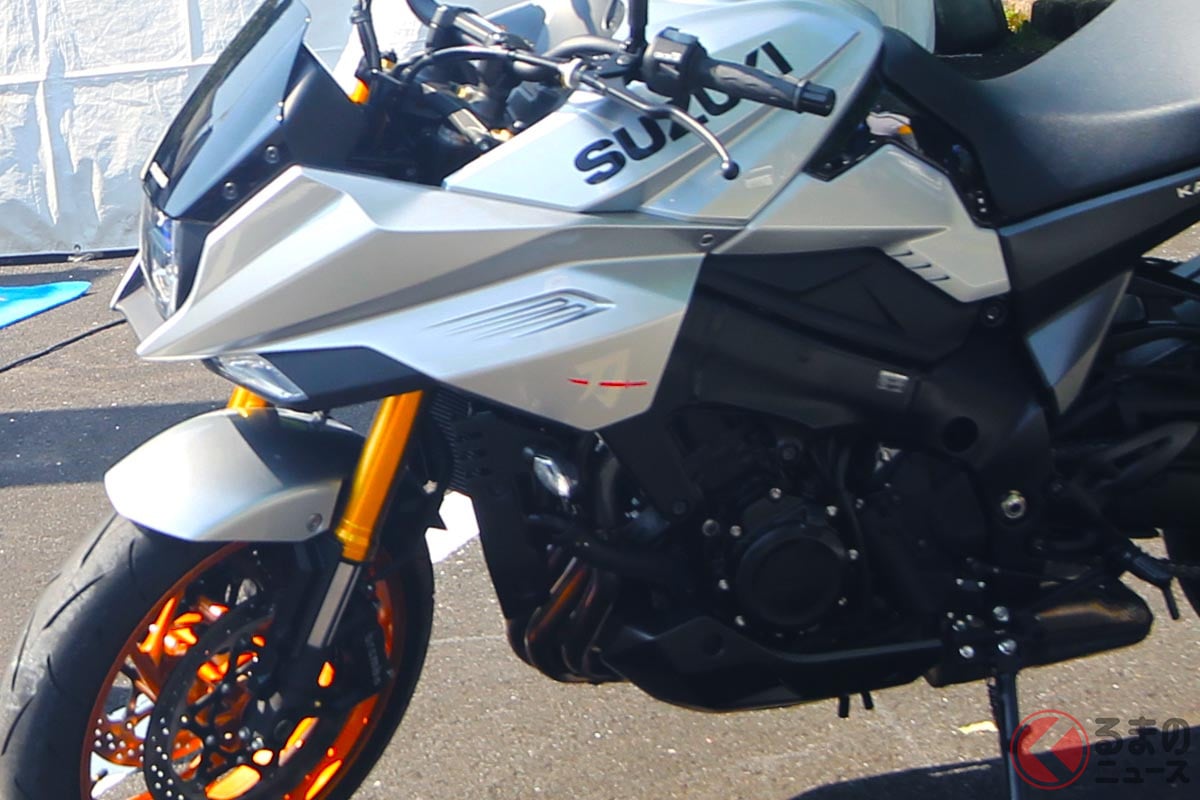 スズキ「新型カタナ」世界初公開!(撮影:バイクのニュース編集部)