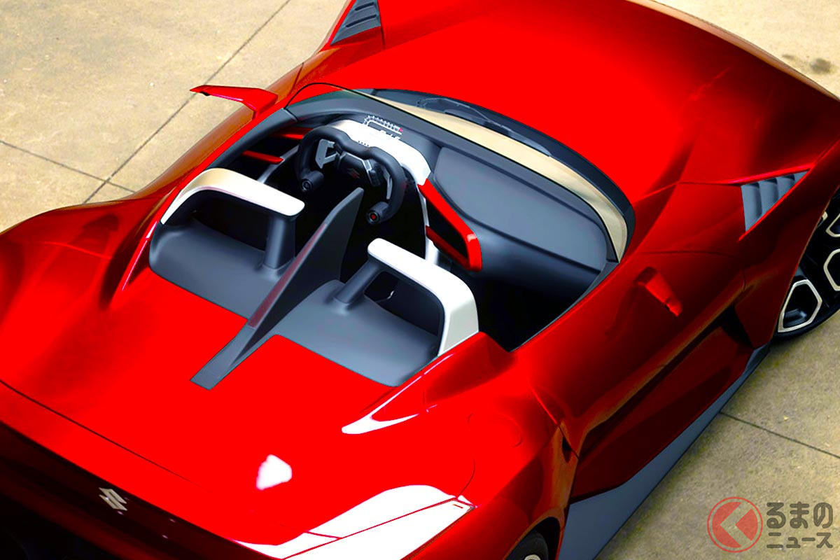 スズキの超本格「2ドア・スポーツカー」は“隼”のエンジン搭載!