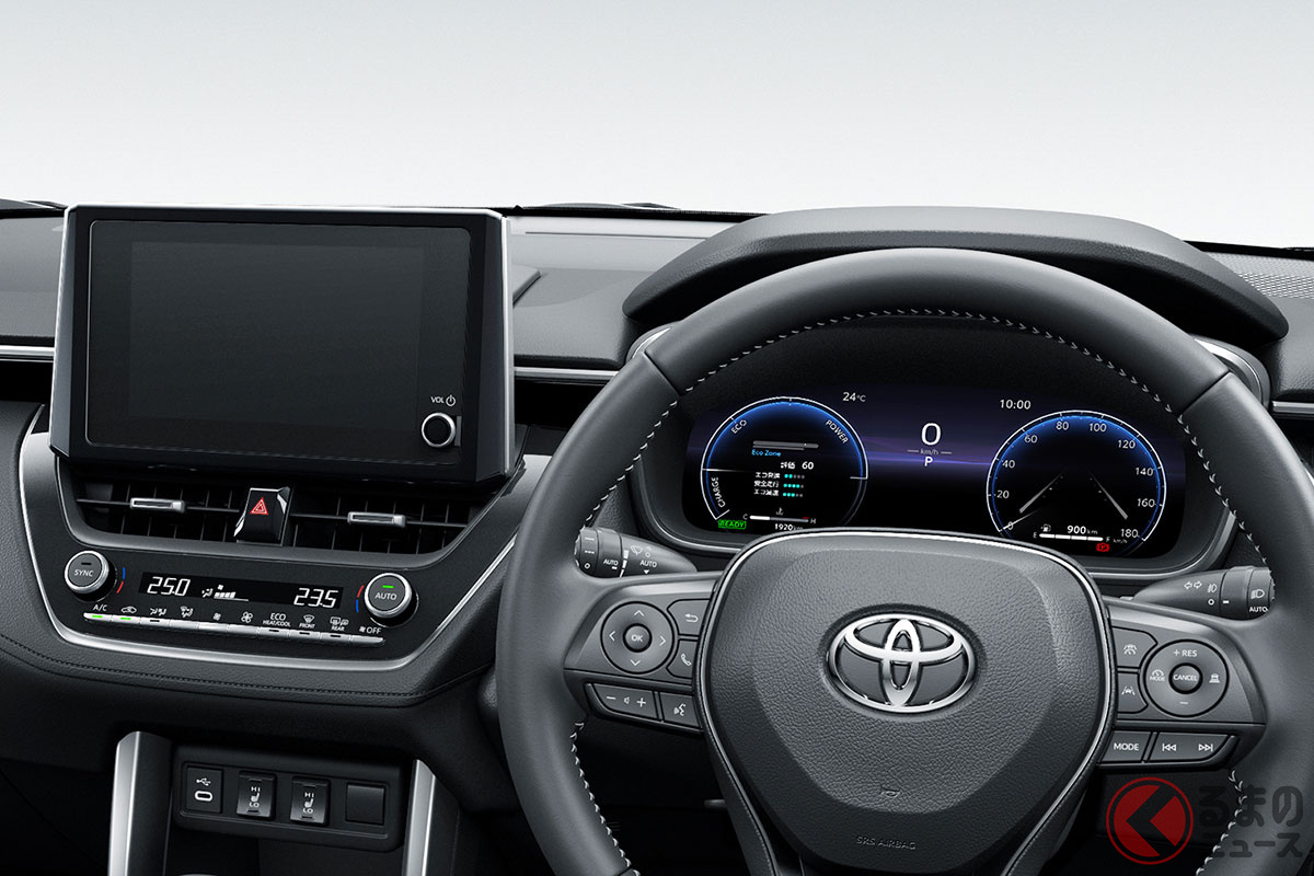 マイナーチェンジされたメーター類 (10.5インチディスプレイ+12.3インチTFTカラーマルチインフォメーションディスプレイ)