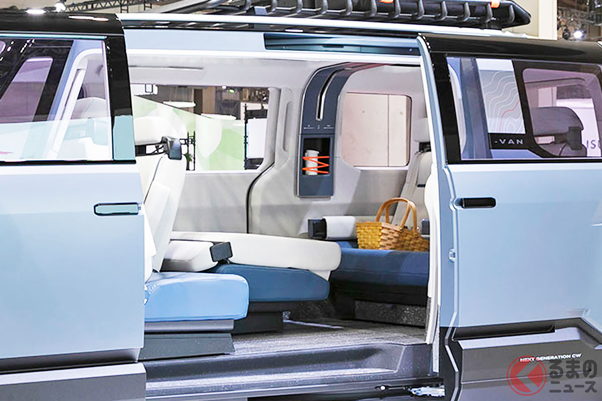 多彩なシートアレンジも楽しめる「X-VAN GEAR CONCEPT(クロスバン ギア コンセプト)」の室内