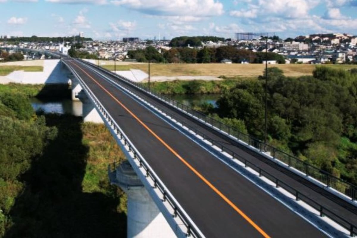 2023年11月に開通した三郷流山橋有料道路（画像：埼玉県）