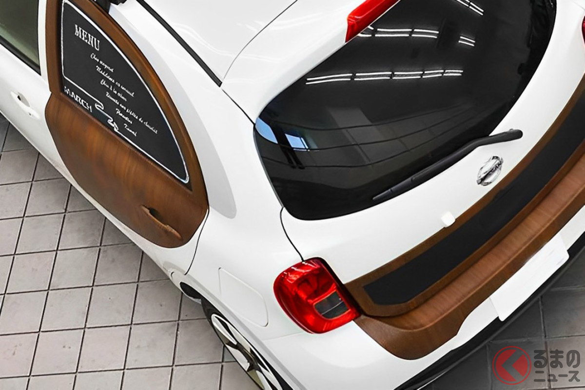 木目×ピスタチオグリーンの内外装がオシャレな謎の「マーチ」とは?