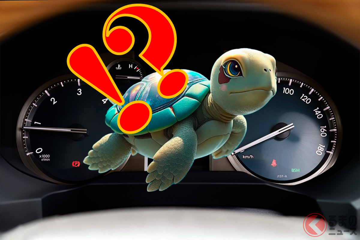 「メーターにカメ!?」(画像はイメージです)