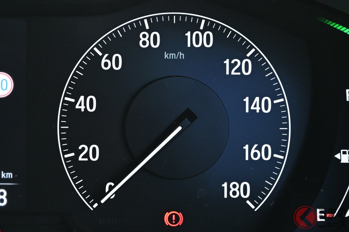 180km/hまで刻まれたメーター(画像はホンダ「オデッセイ」)