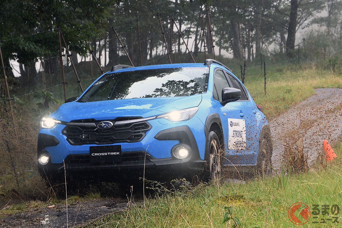 ストロングハイブリッドを搭載したスバル「クロストレック」は低燃費性能と走行性能が向上している