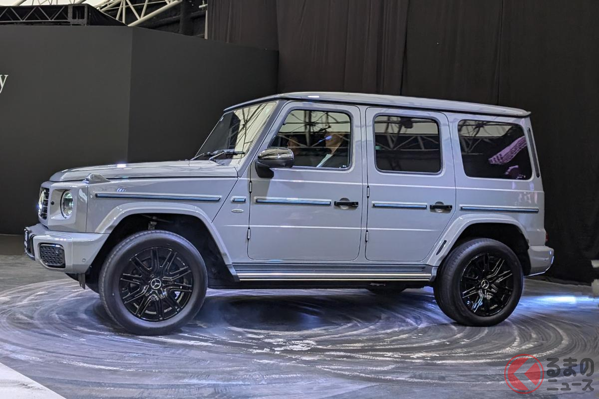 メルセデス・ベンツ新型「G580 with EQ Technology」(発表会でGターンを披露)