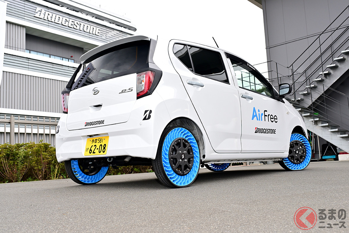 ブリヂストンがエアレスタイヤ「Air Free」の自治体向け試乗会を実施。その乗り心地とはいかに?