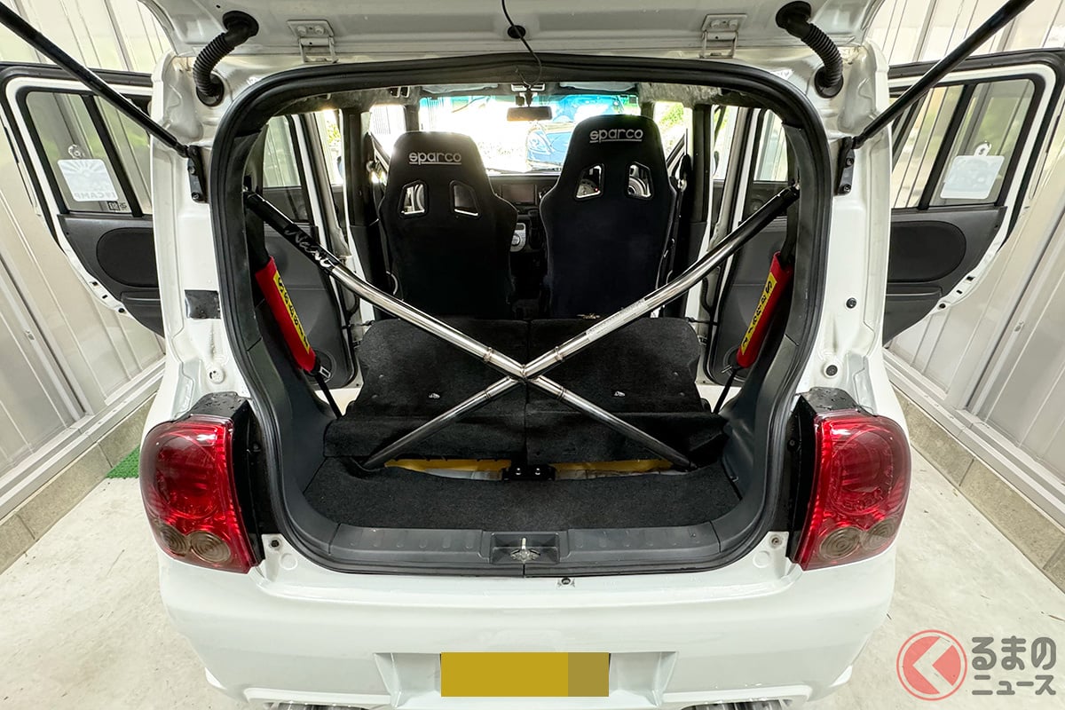 通勤最速仕様にチューンされた可愛いラパンに母親ぼう然(画像提供:よし! @okadora338989)