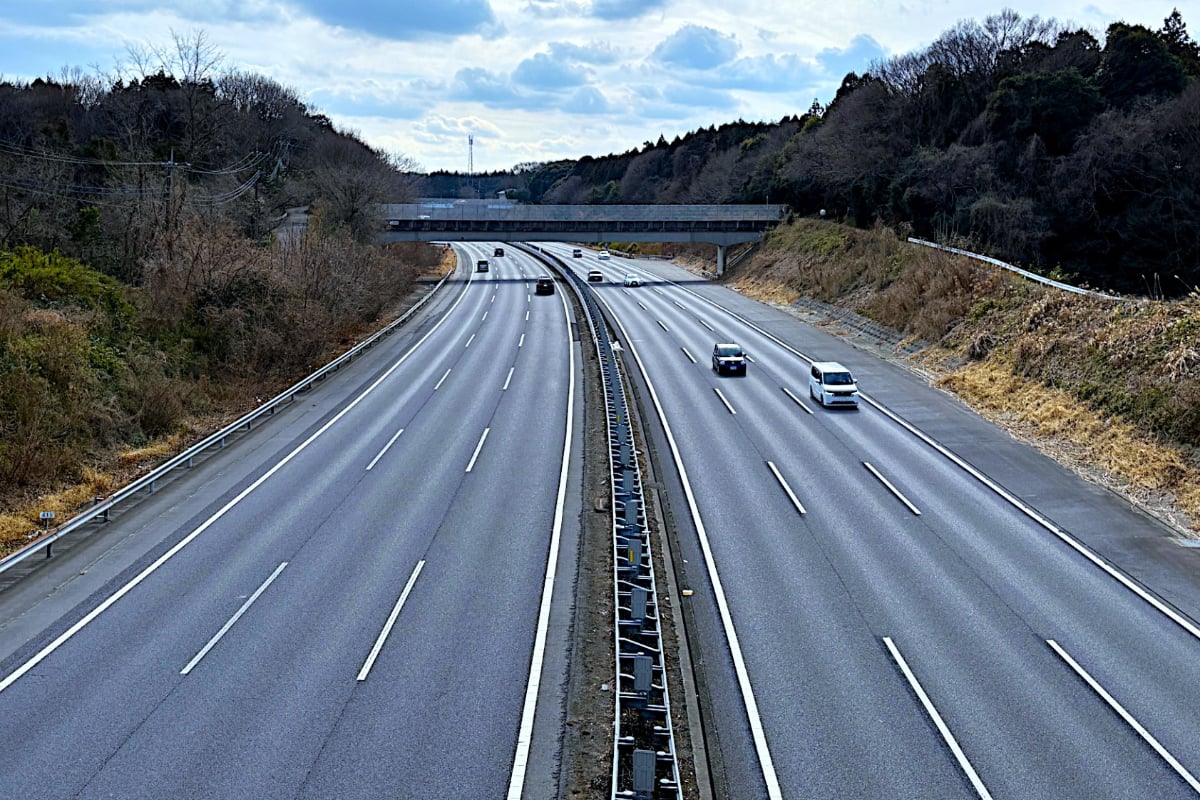 東関東道の潮来IC（画像：Google Earth）。