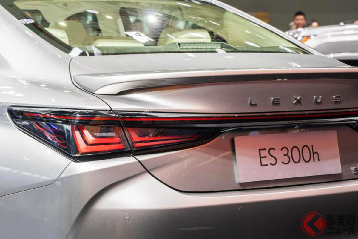 マイナーチェンジモデルが登場したレクサス「ES」(現地撮影:加藤博人)
