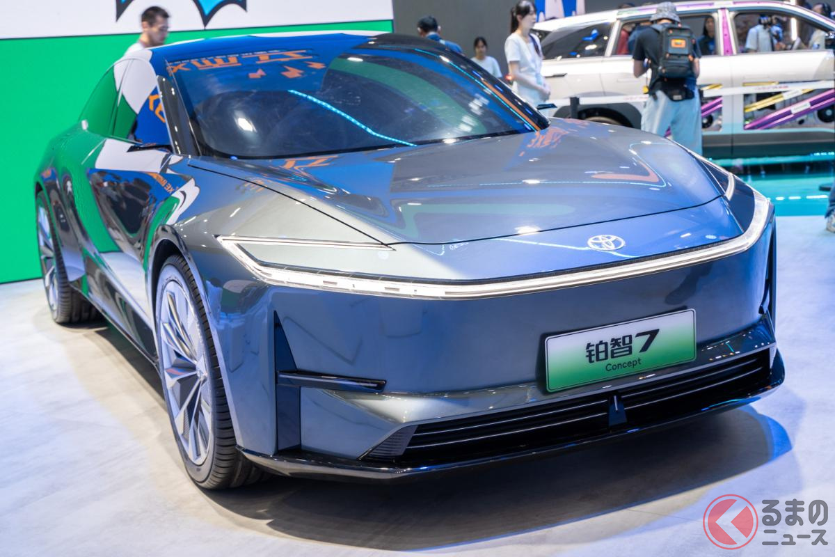 新たなセダンとなる中国向けBEV「bZ7コンセプト」を世界初公開!(現地撮影:加藤博人)