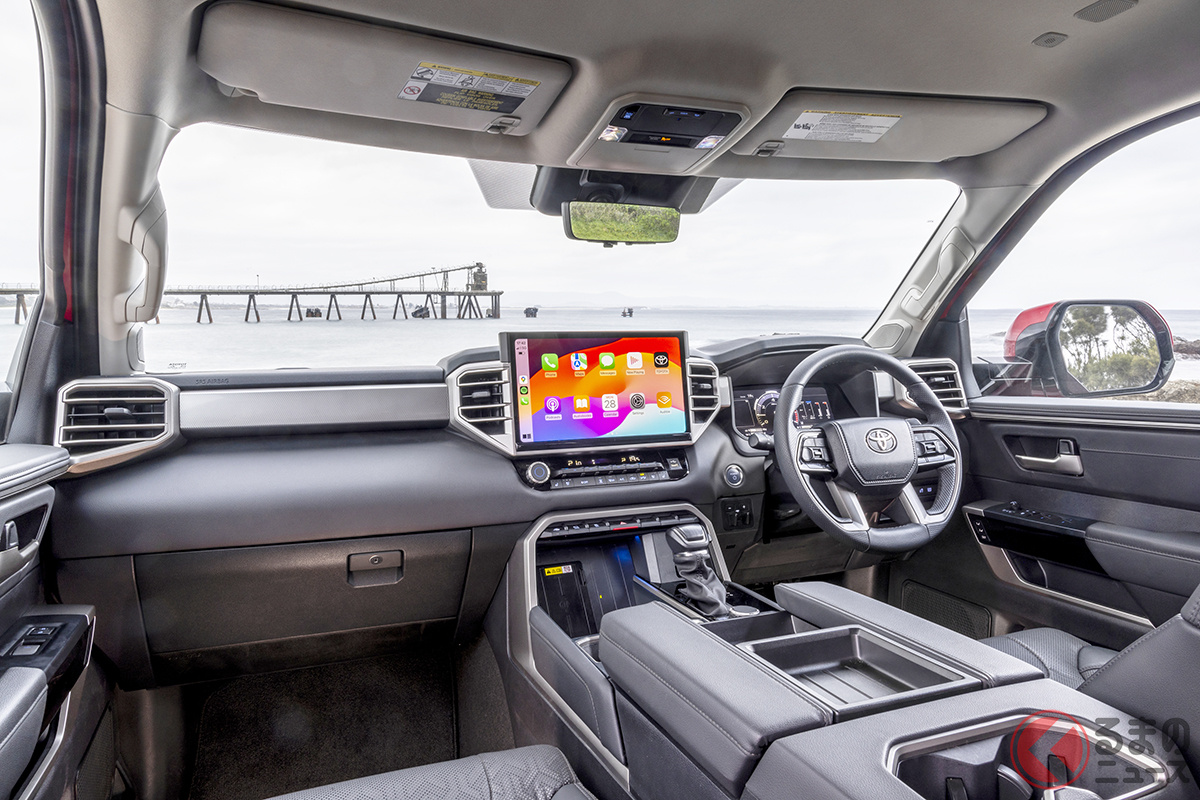 トヨタ新型「タンドラ」リミテッド(北米仕様)広々とした車内空間