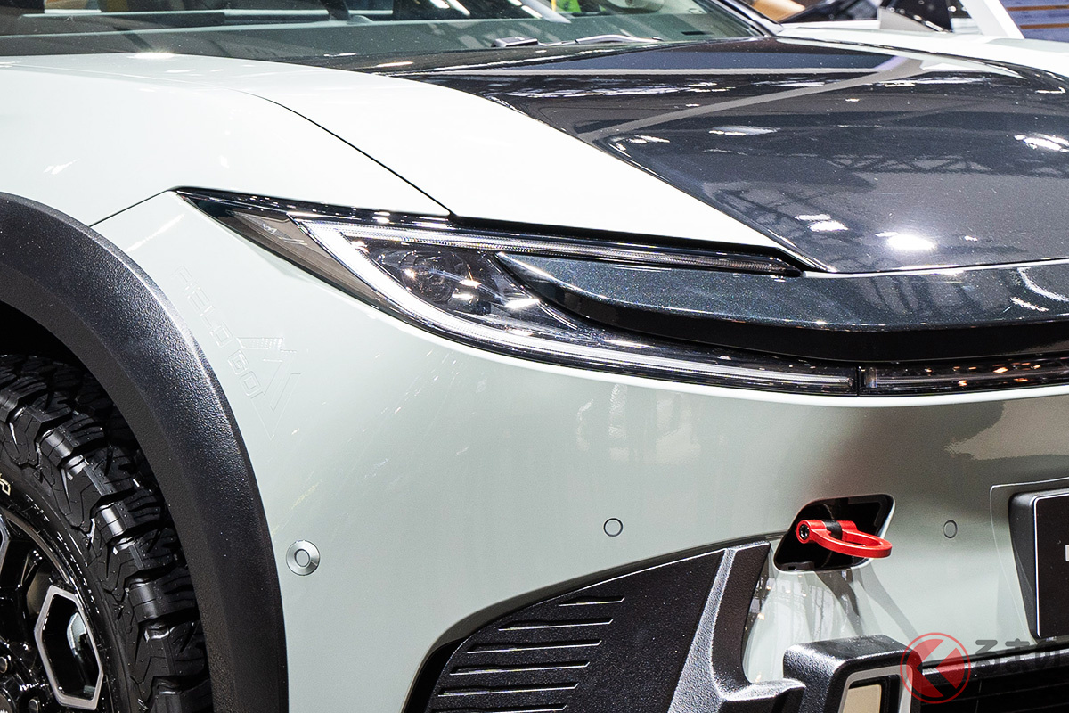 トヨタ新型「bZ3C」のアウトドア仕様が公開された(現地撮影:加藤博人)