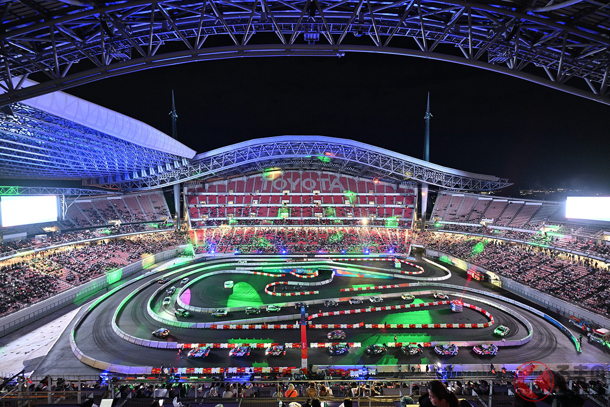 エンターテイメント要素が強い豊田スタジアム(クレジット表示: Rally Japan)