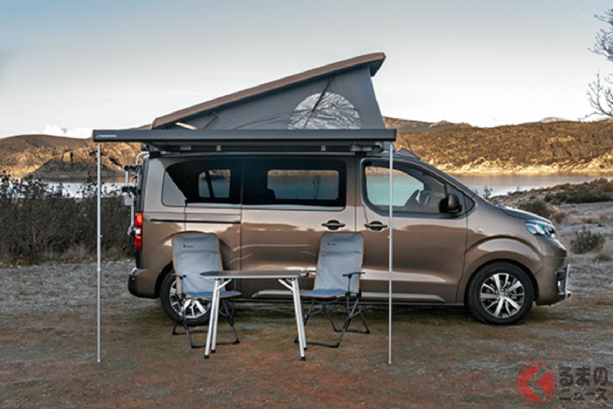 トヨタの「“寝られる”ミニバン」! 純正アクセサリーを装着した「プロエース ヴァーソ」車中泊仕様(写真は一部改良前モデル)