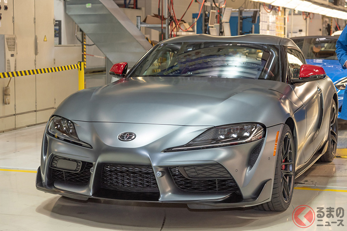2019年に17年ぶりの復活を遂げた「スープラ」(写真は量産第一号車がラインオフした様子)