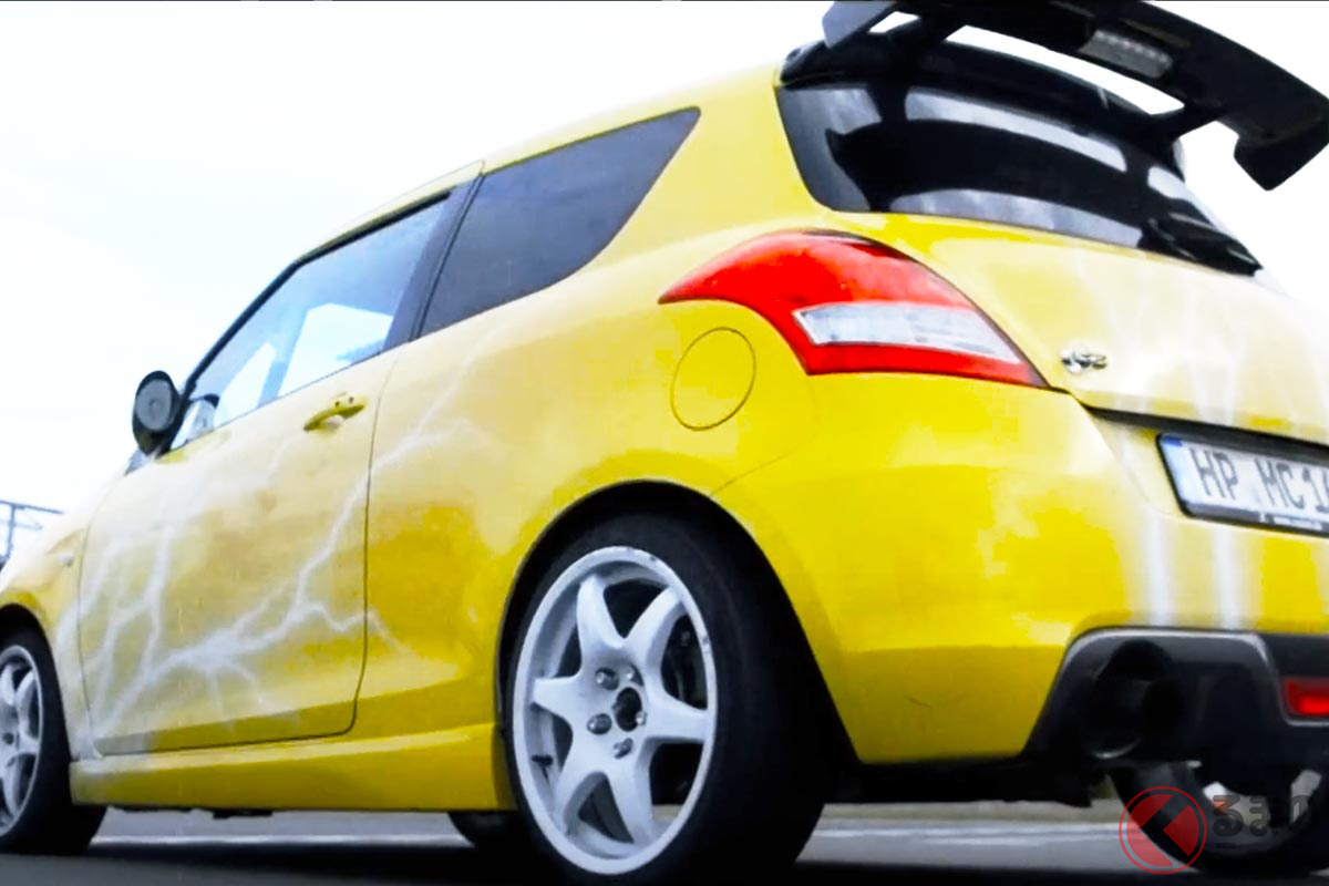 スズキ「スイフト」に爆速「隼エンジン」搭載!(画像:独スズキ公式動画)