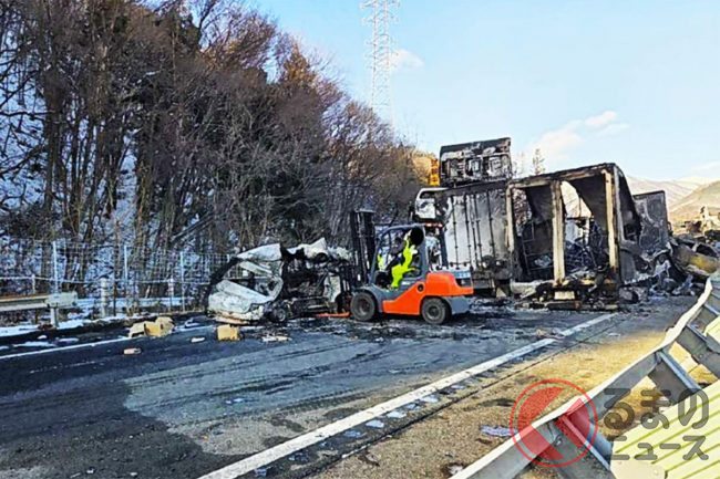 関越道利用は控えて！」 「湯沢～月夜野」通行止め続く多重事故発生で