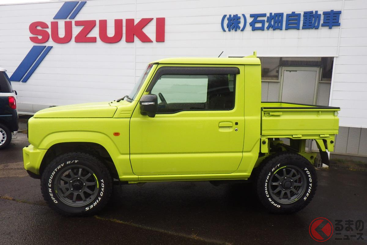 前回とは違いジムニーカラーの「キネティックイエロー」を採用(画像提供:石畑自動車)