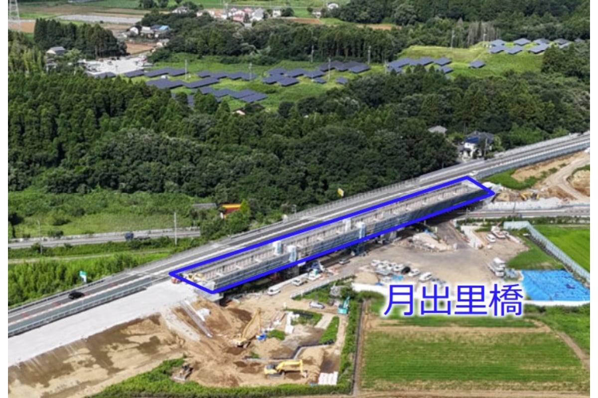 阿見東IC〜稲敷ICにある月出里（すだち）橋（画像：国土交通省）。