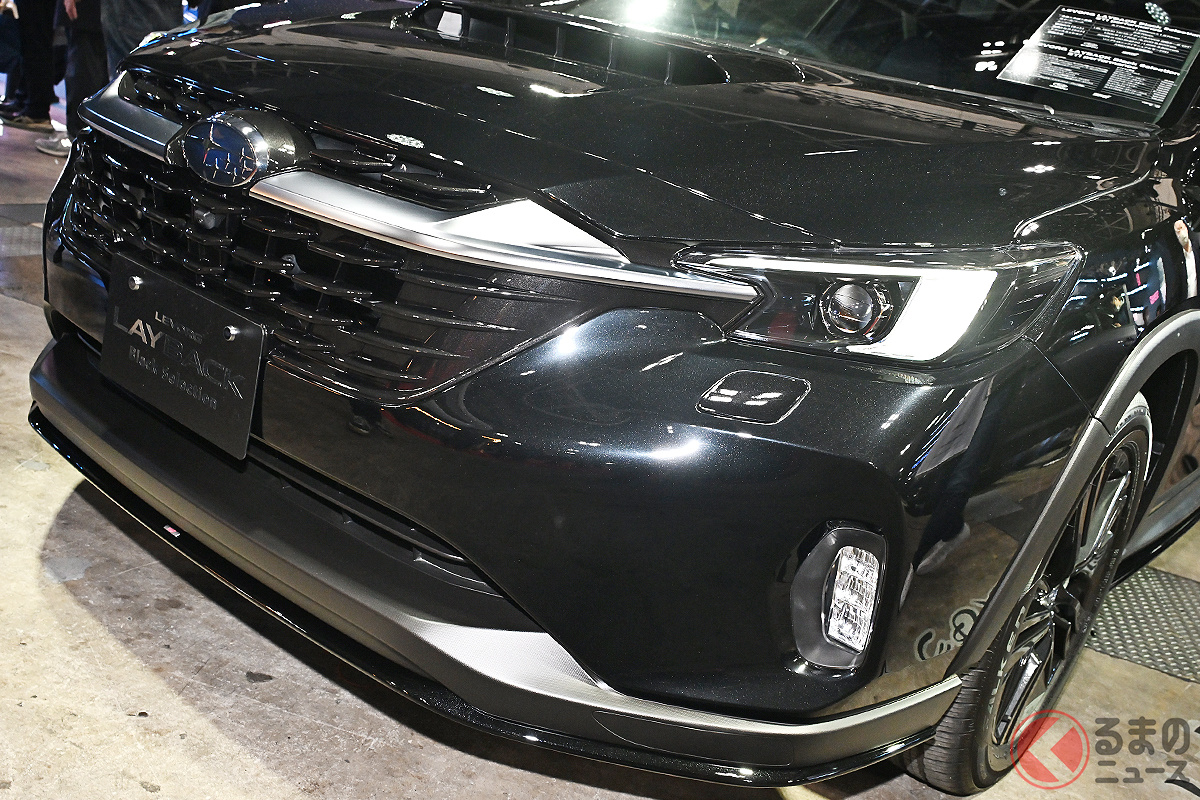 黒ボディ×黒パーツがアグレッシブな「レヴォーグ レイバック」