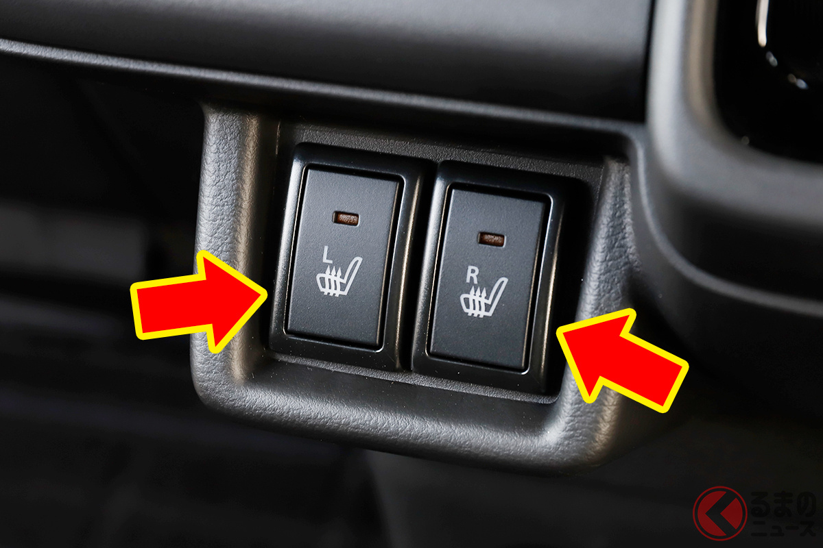 冬に活躍する「シートヒーター」