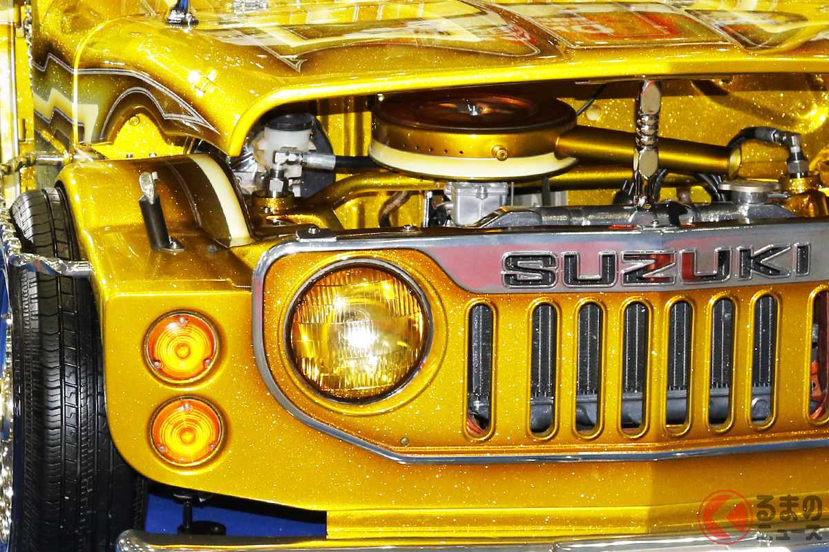 ローライダー仕様のアメリカンなジムニー初公開! 学生たちのこだわりが詰まったNATS「SAMURAI」とは?