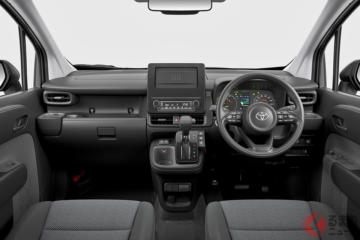 オーディオレスな点を除き、必要にして十分な装備内容を持つ「シエンタ X」のインテリア