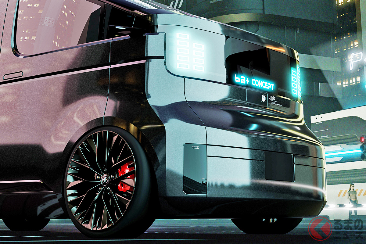 フロントに「bB+ CONCEPT」の文字が点灯する「KAYOIBAKO(カヨイバコ)」カスタム仕様