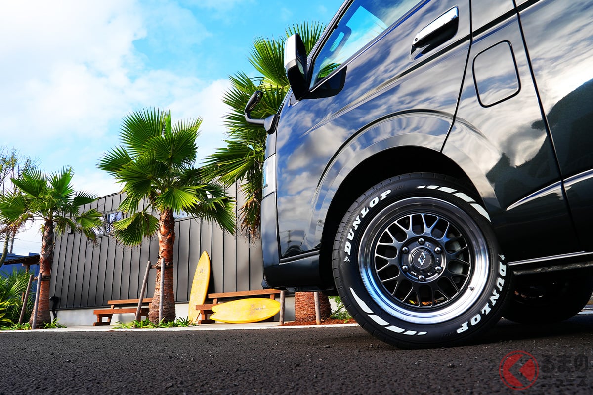 ホワイトレタータイヤDUNLOP(ダンロップ)「W01(ダブリューゼロワン)」の装着イメージ